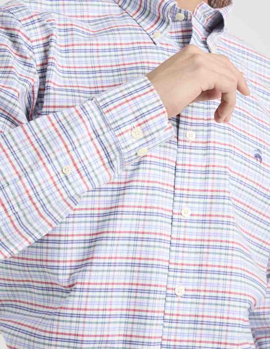 Camisa business casual Brooks Brothers de algodón manga larga para hombre