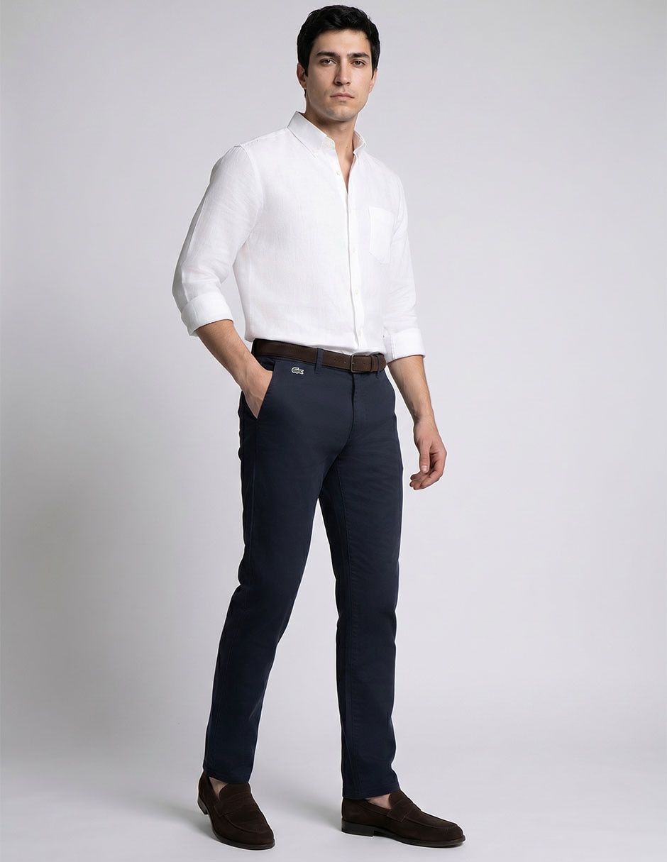 Pantalón Casual Chino Slim De Algodón Para Hombre 3