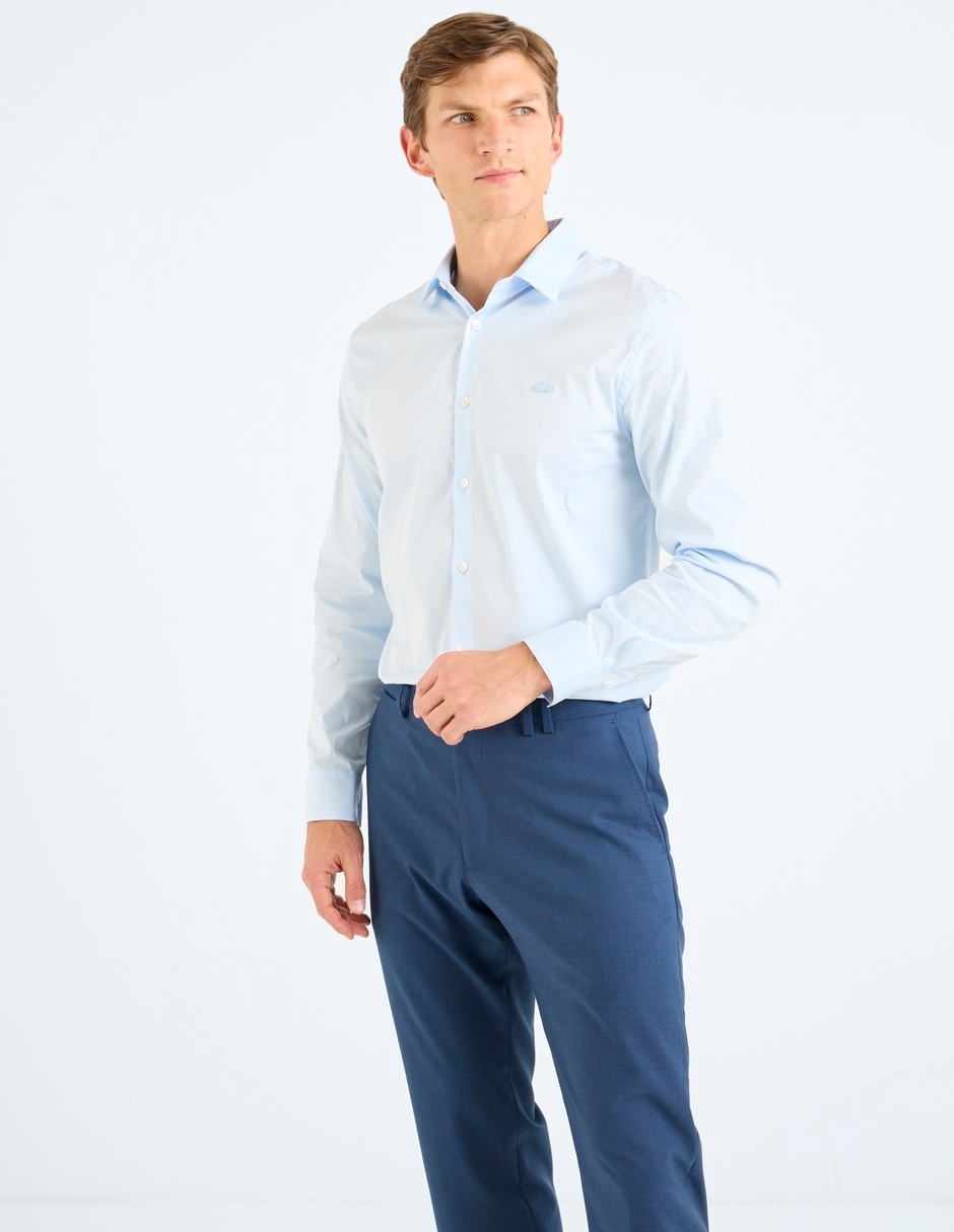 Camisa Business casual Lacoste manga larga para hombre