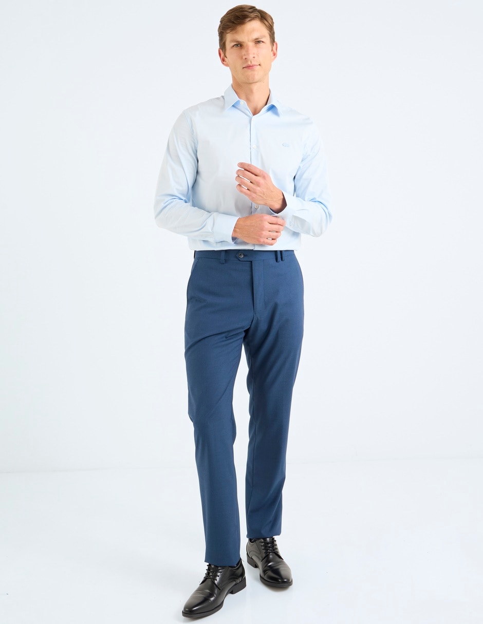 Camisa Business casual Lacoste manga larga para hombre