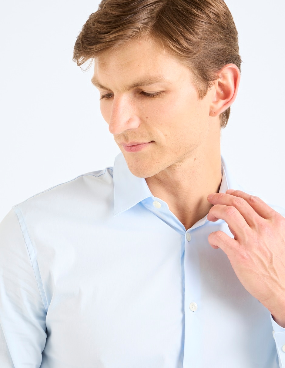 Camisa Business casual Lacoste manga larga para hombre
