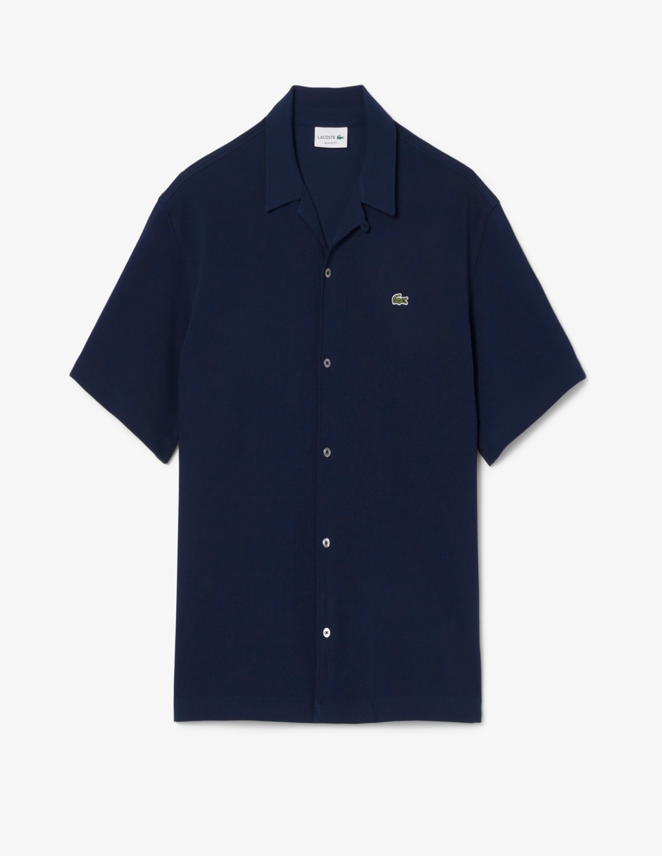 Camisa casual de algodón manga corta para hombre