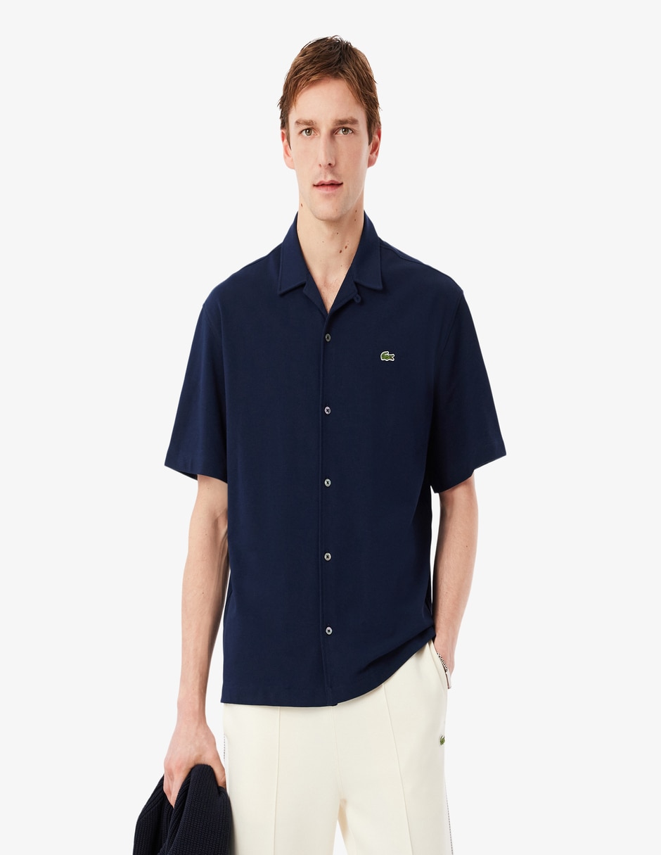 Camisa casual Lacoste de algodón manga corta para hombre