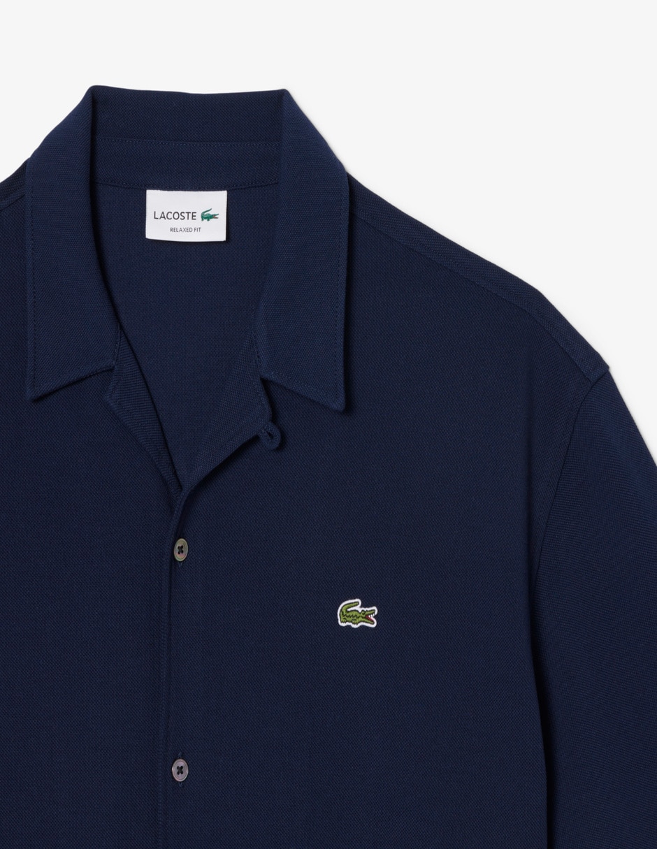 Camisa casual Lacoste de algodón manga corta para hombre
