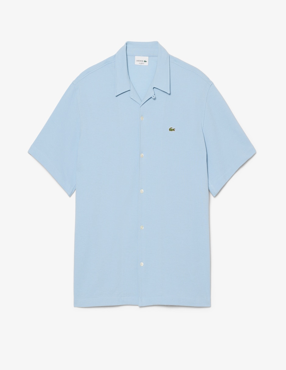 Camisa casual de algodón manga corta para hombre