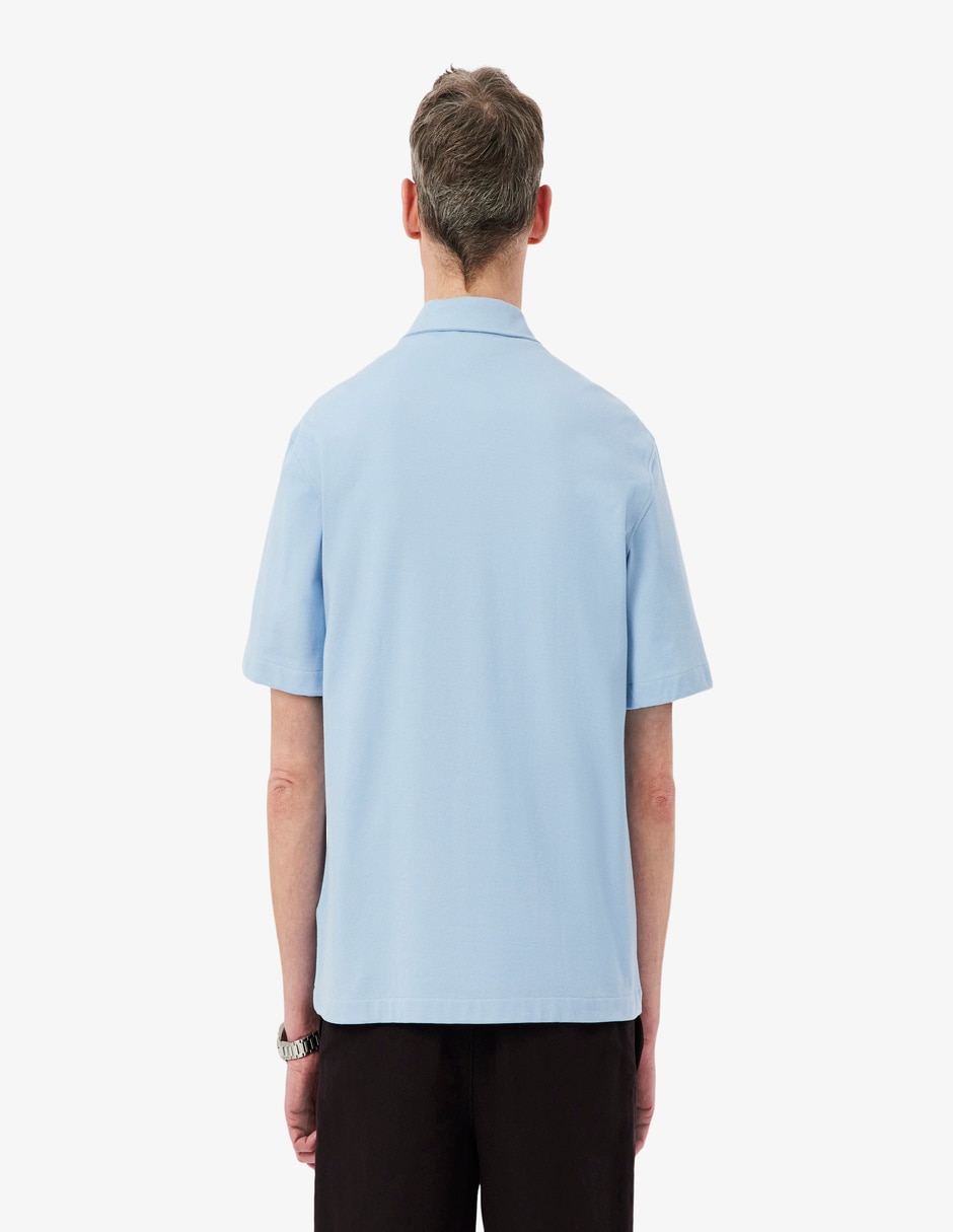 Camisa casual lacoste de algodón manga corta para hombre