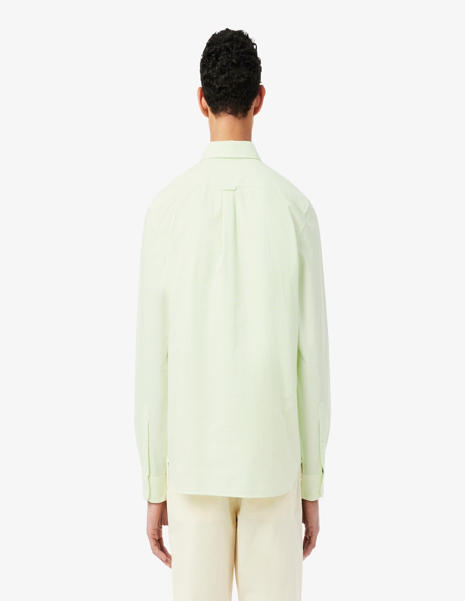 Camisa casual Lacoste de algodón manga larga para hombre