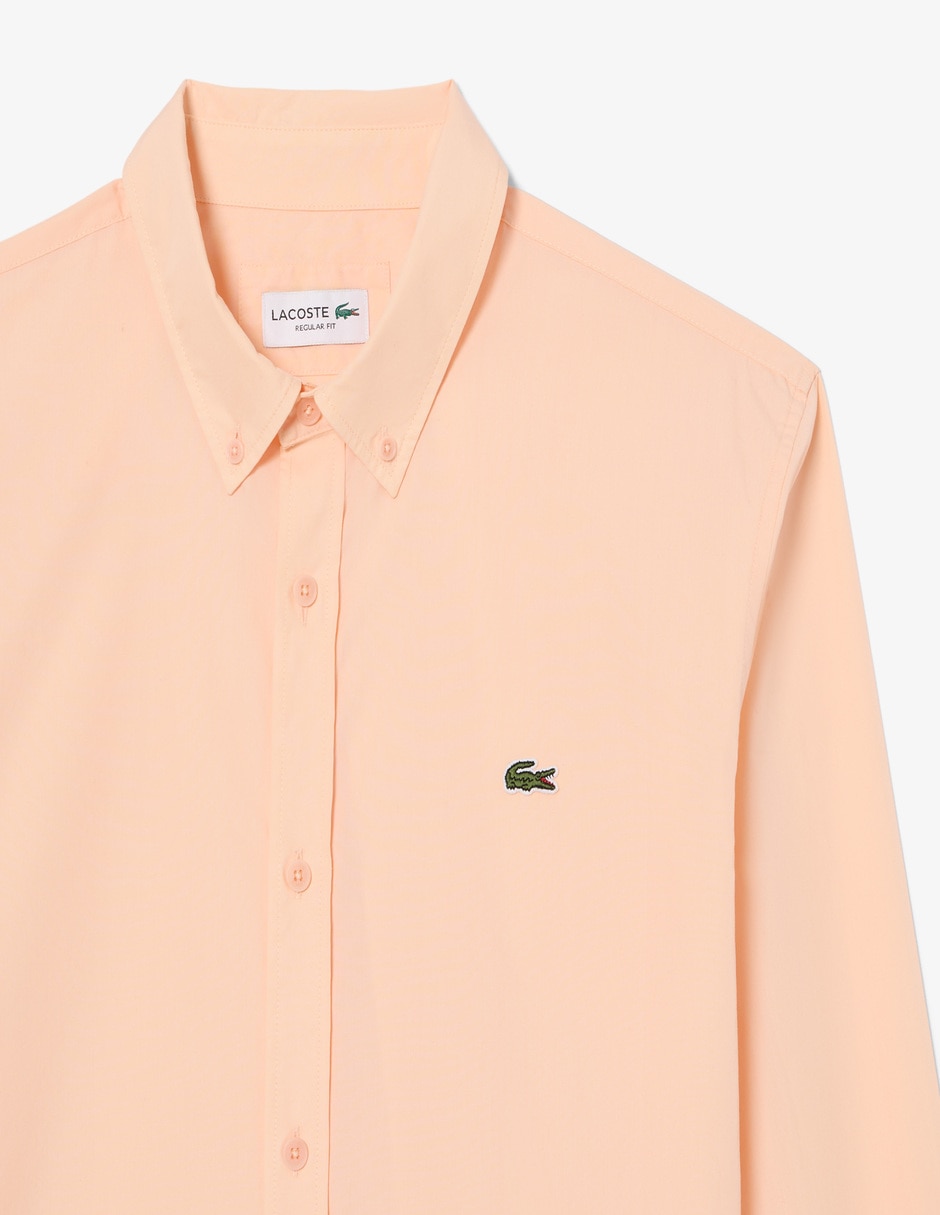 Camisa casual lacoste manga larga para hombre