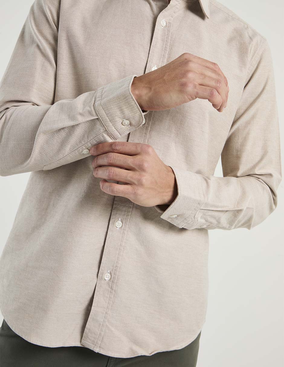 Camisa casual Scappino manga larga para hombre