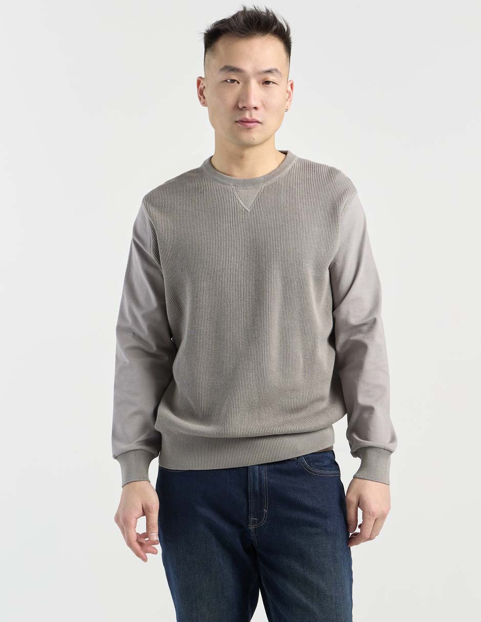 Suéter cuello redondo para hombre