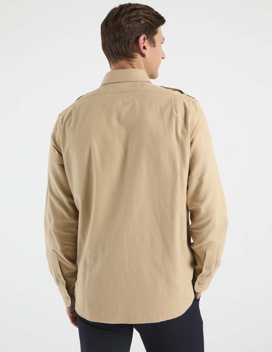 Camisa casual de algodón manga larga para hombre 5