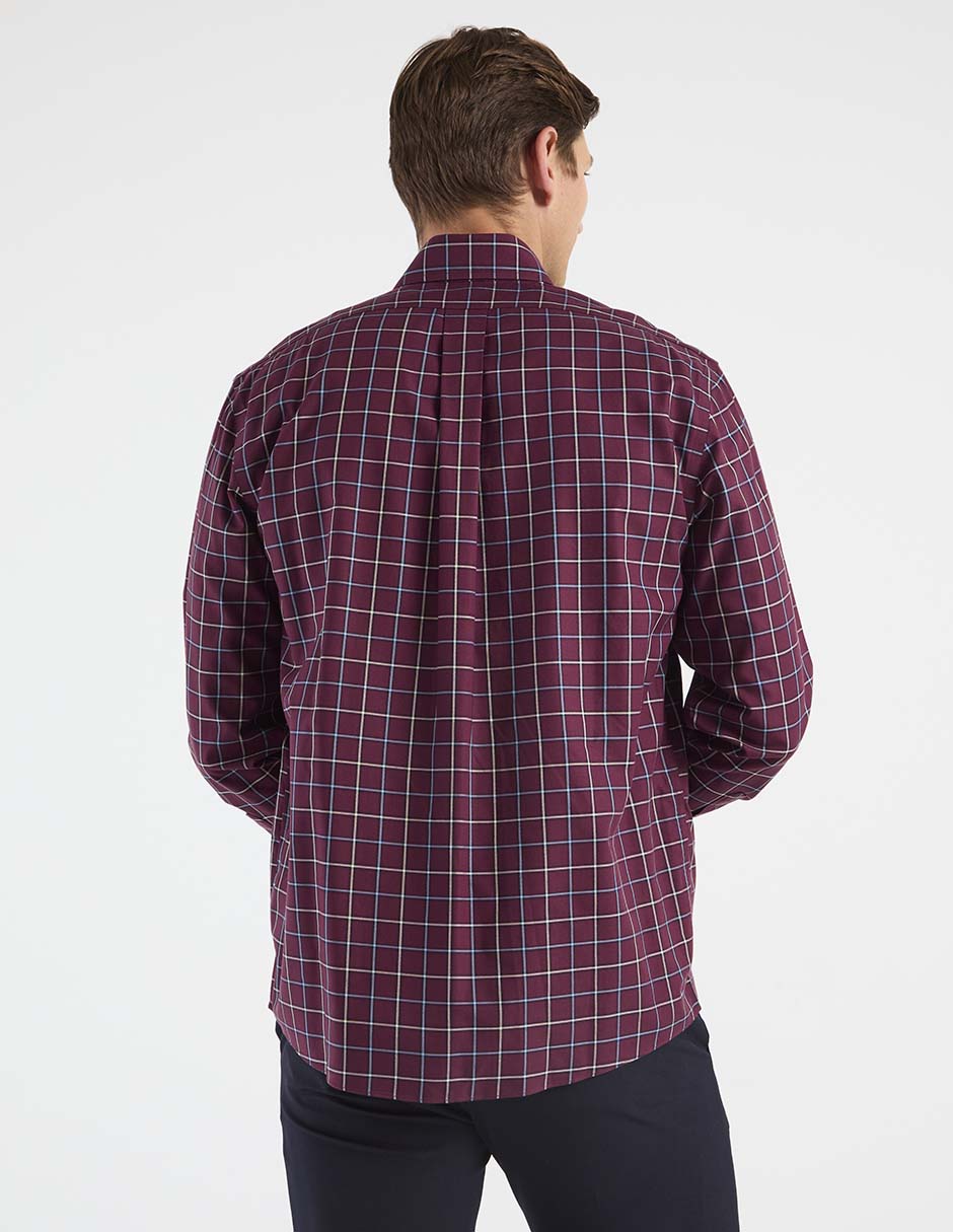 Camisa casual Brooks Brothers de algodón manga larga para hombre