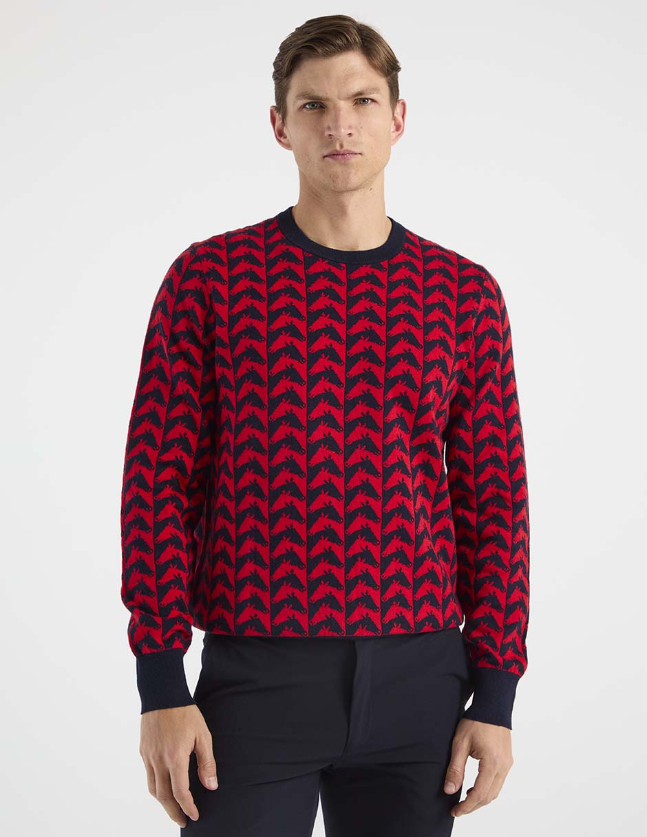 Suéter Brooks Brothers cuello redondo para hombre