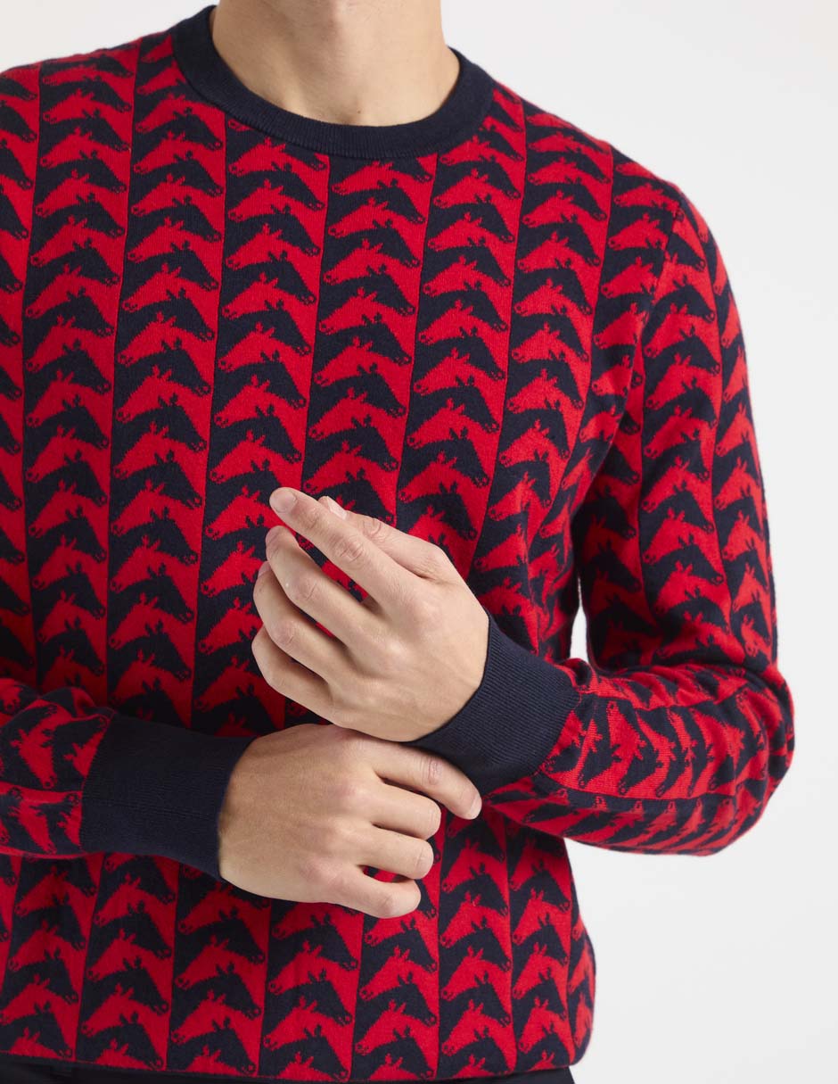 Suéter Brooks Brothers cuello redondo para hombre