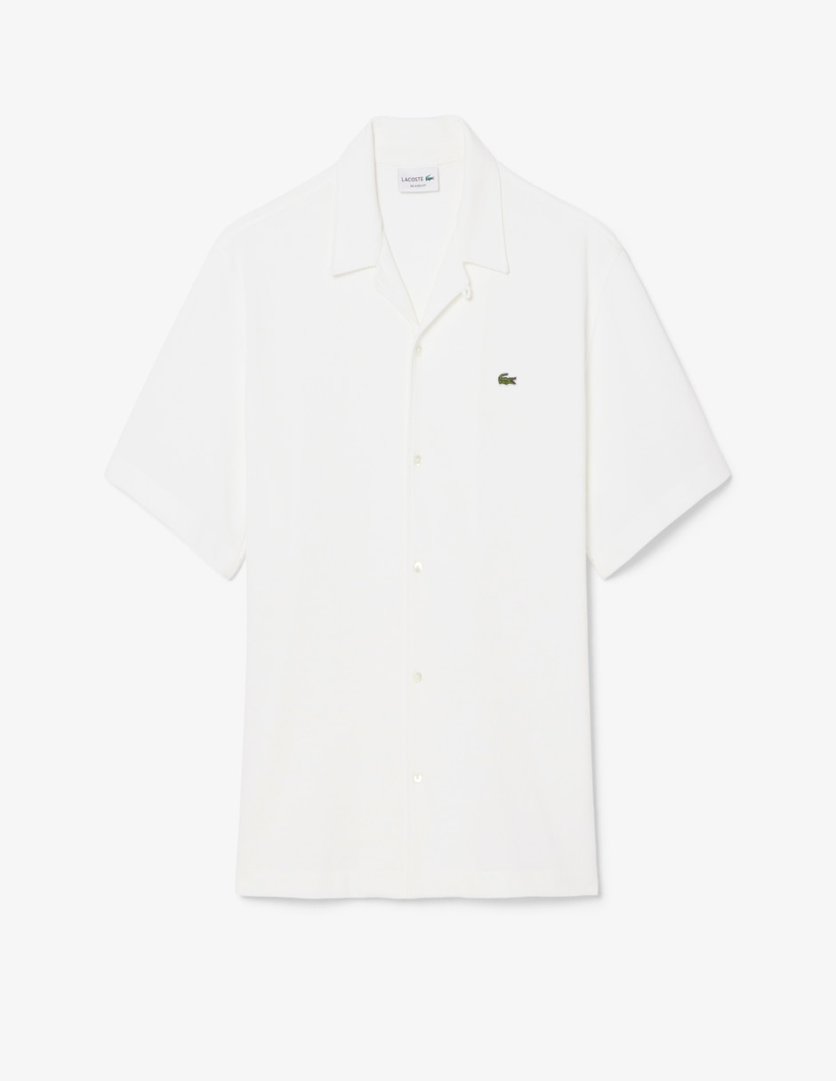 Camisa casual de algodón manga corta para hombre