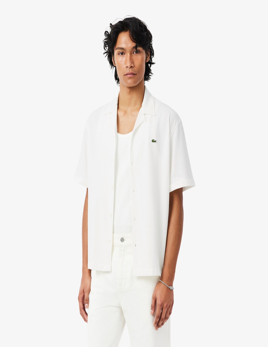 Camisa casual Lacoste de algodón manga corta para hombre