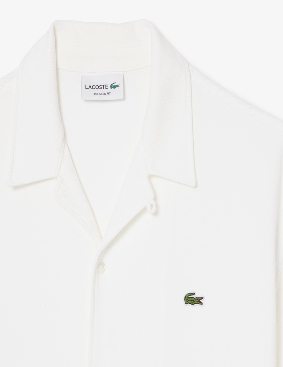 Camisa casual Lacoste de algodón manga corta para hombre