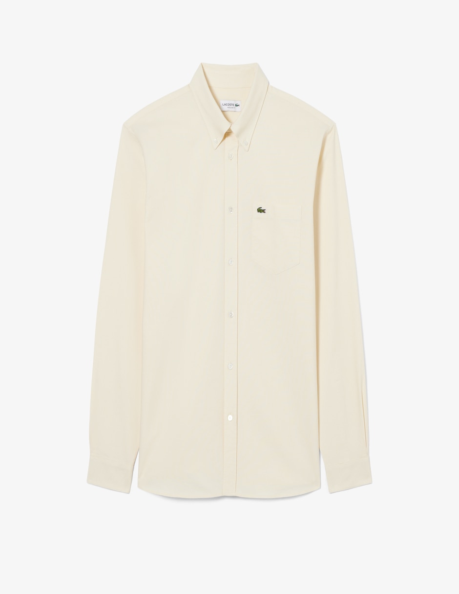 Camisa casual de algodón manga larga para hombre