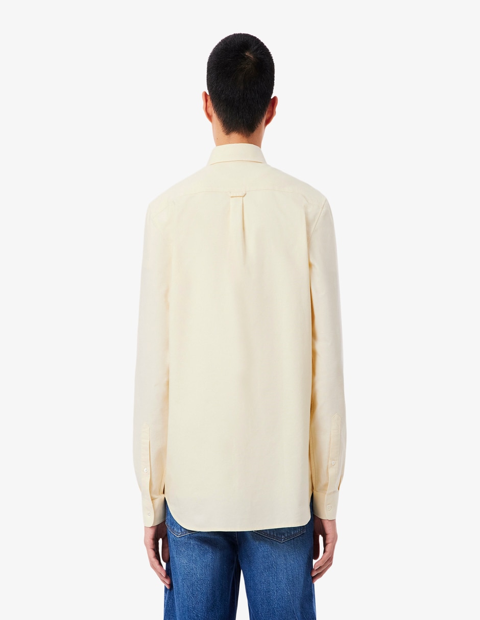Camisa casual Lacoste de algodón manga larga para hombre