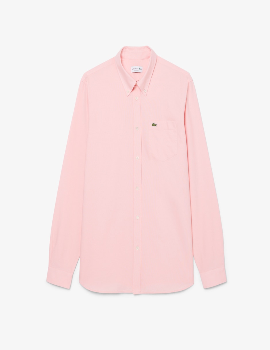 Camisa casual de algodón manga larga para hombre