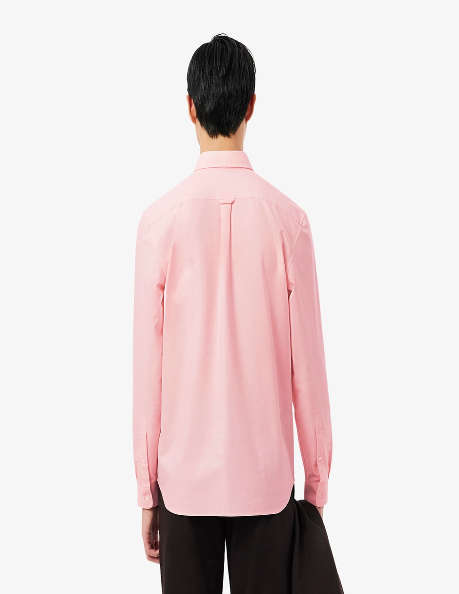 Camisa casual Lacoste de algodón manga larga para hombre