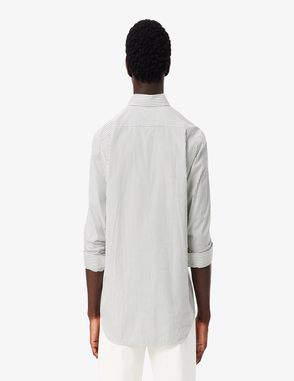 Camisa casual Lacoste de algodón manga larga para hombre