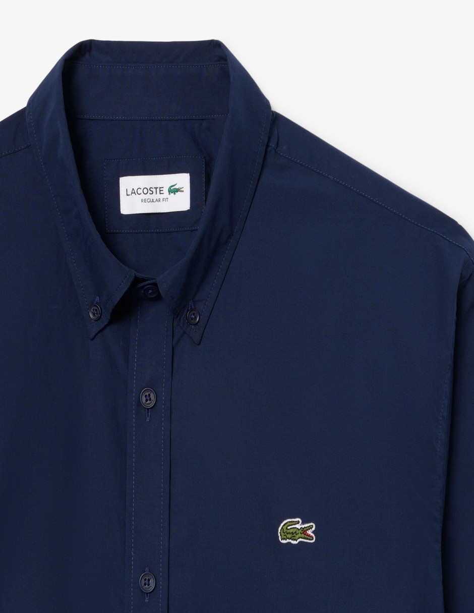 Camisa casual lacoste manga larga para hombre