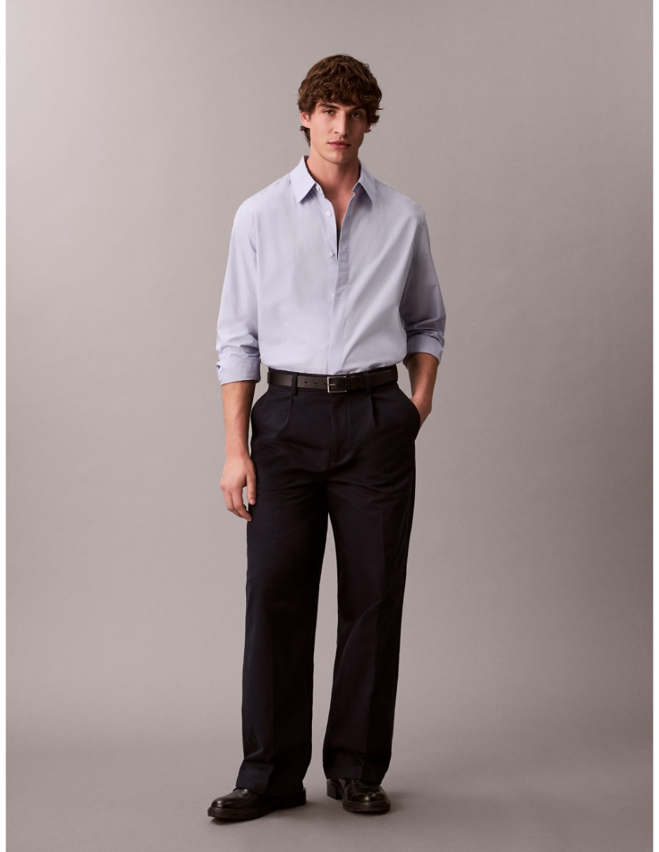 Camisa casual de algodón manga larga para hombre 4