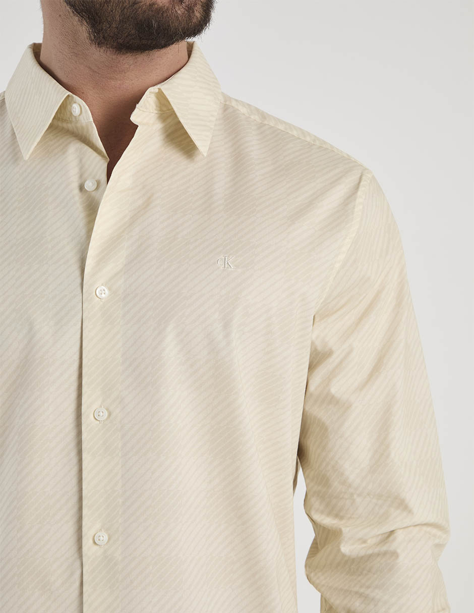 Camisa casual de algodón manga larga para hombre 9