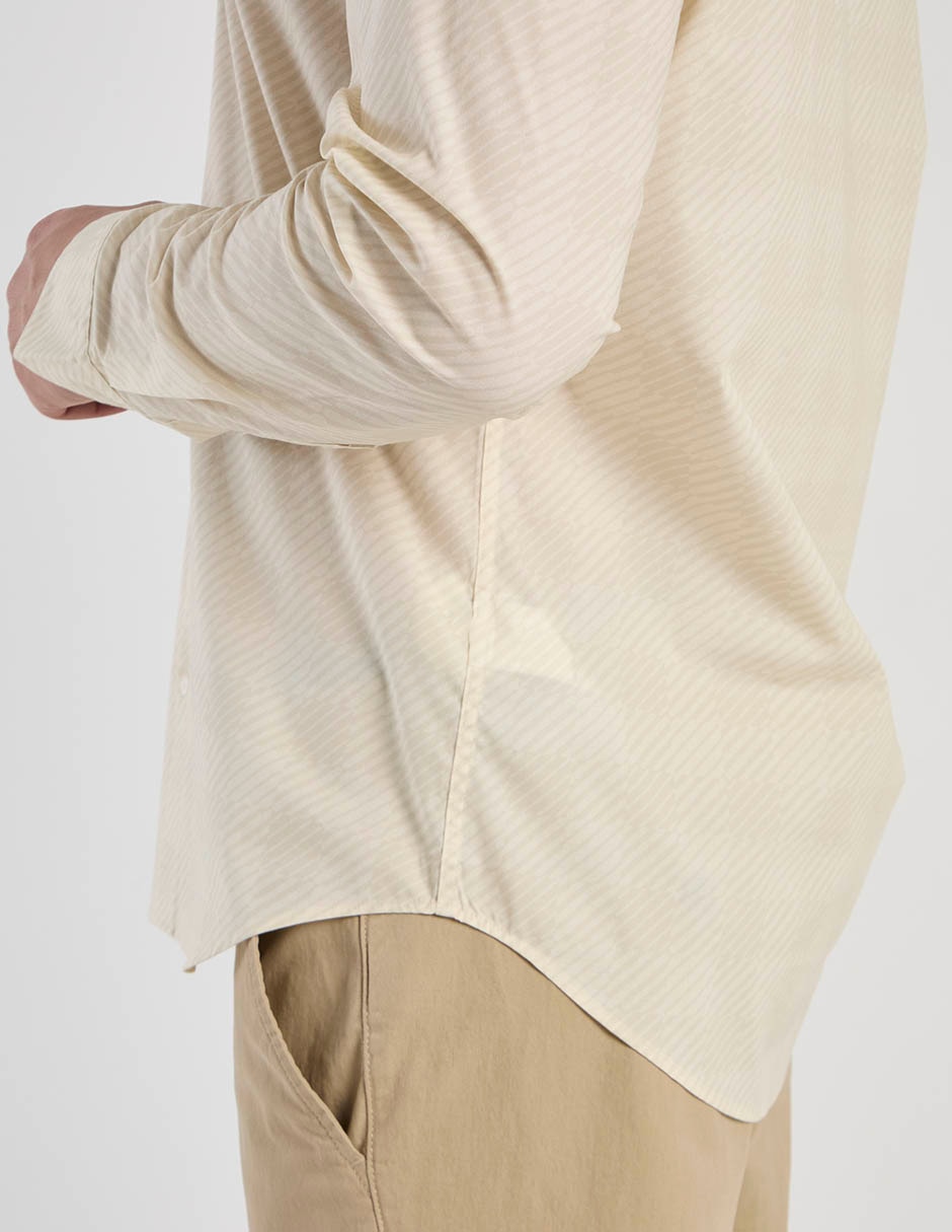 Camisa casual de algodón manga larga para hombre 10