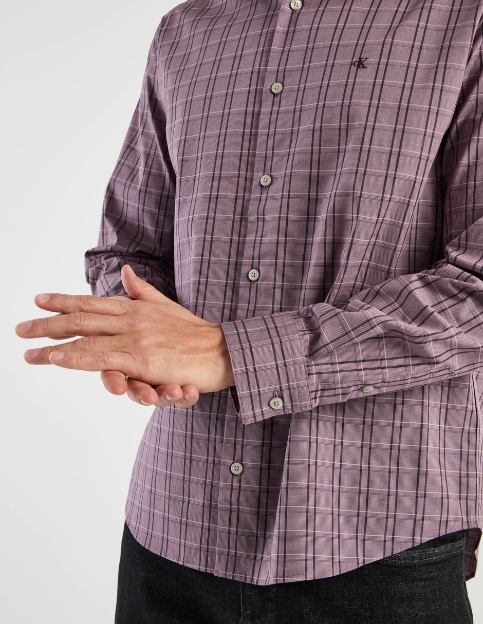 Camisa casual de algodón manga larga para hombre 3