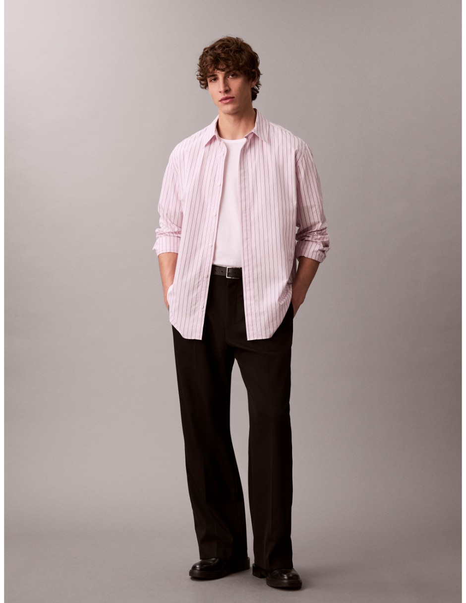 Camisa casual de algodón manga larga para hombre 4