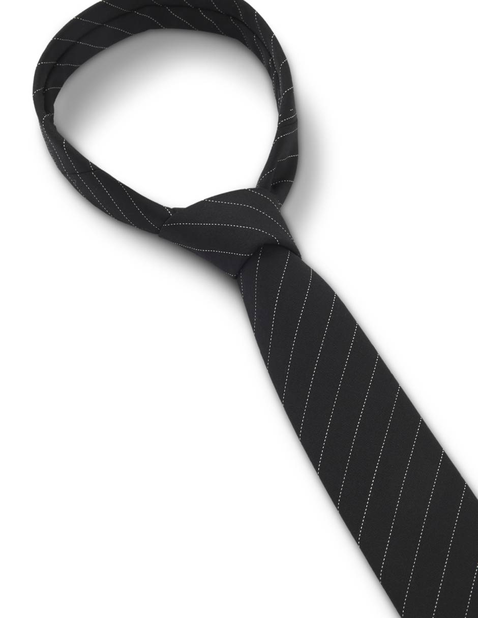 Corbata regular estampado a rayas para hombre