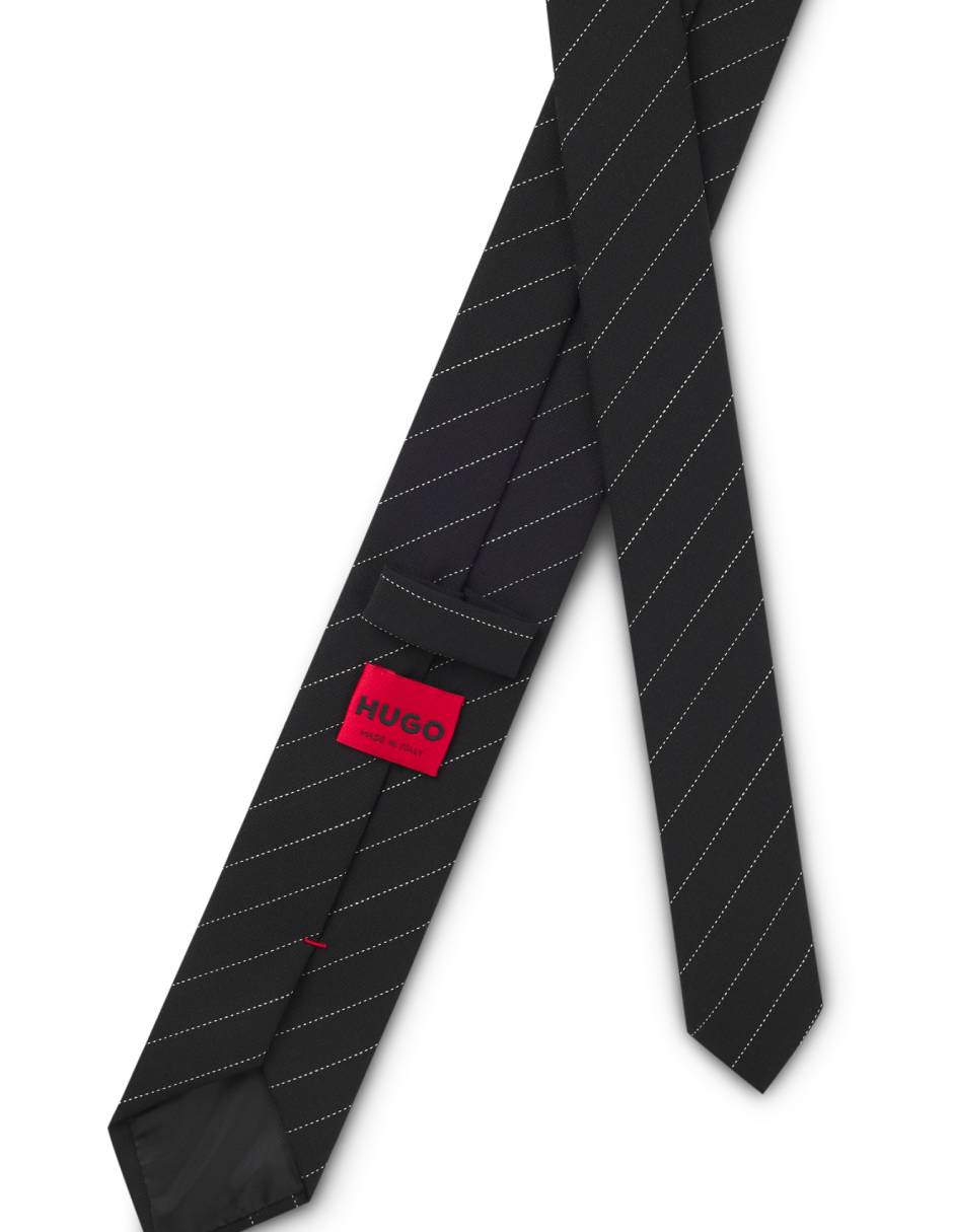 Corbata regular estampado a rayas para hombre