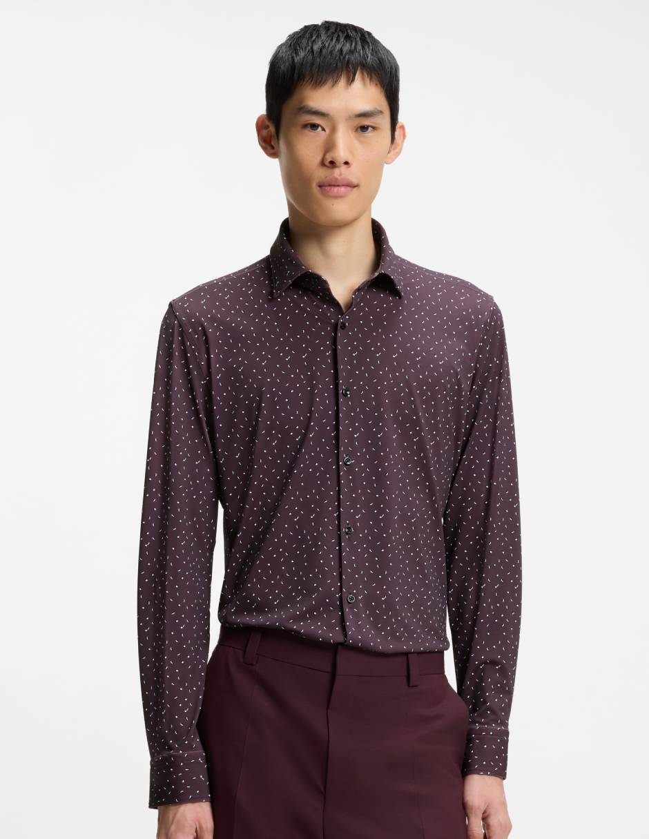 Camisa casual manga larga para hombre