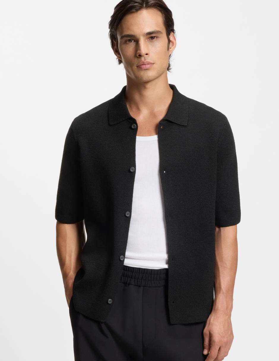 Sobrecamisa casual manga corta para hombre