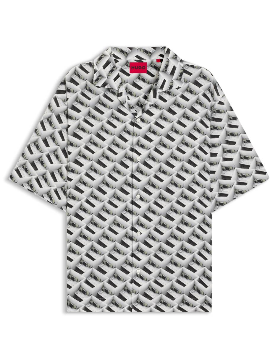Camisa casual Hugo manga corta para hombre