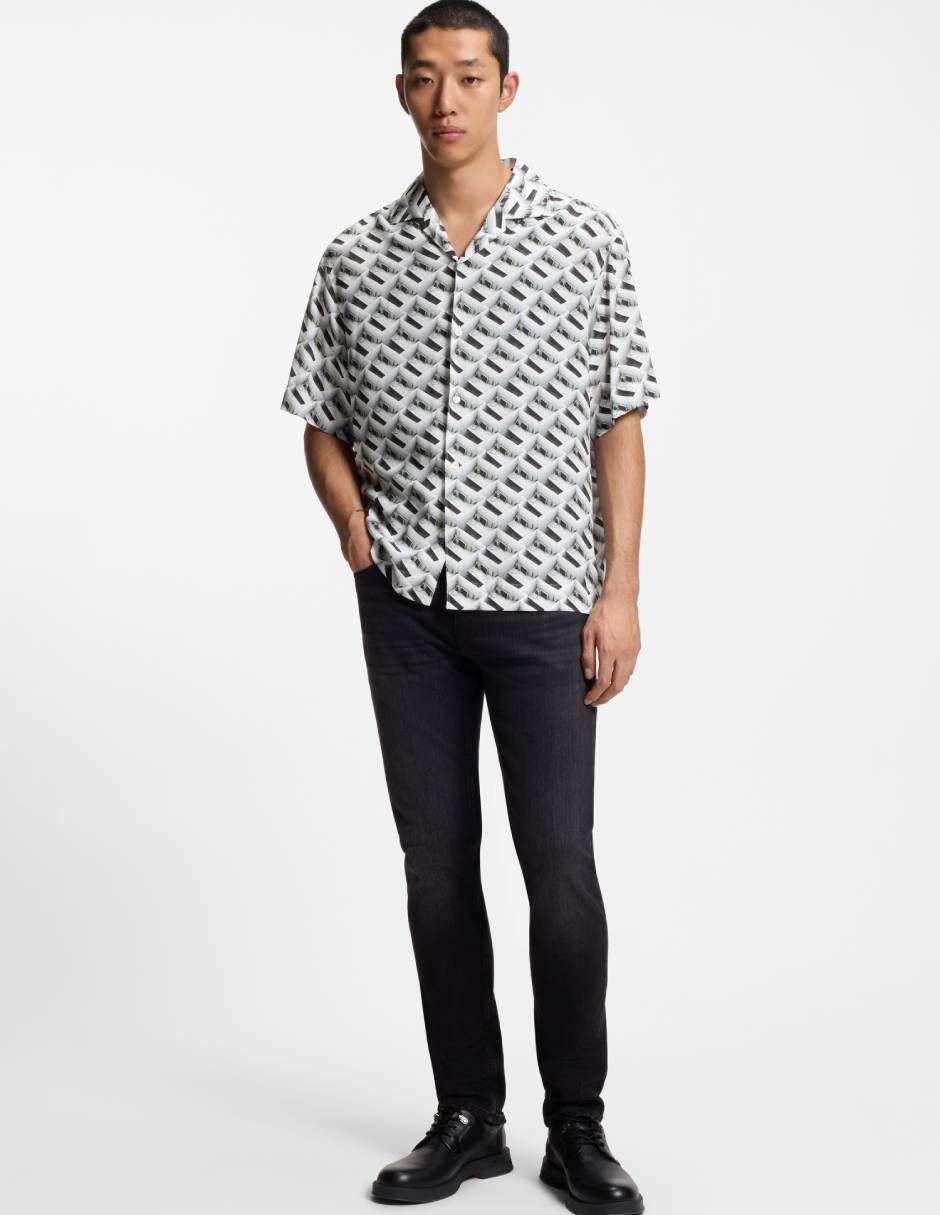 Camisa casual Hugo manga corta para hombre
