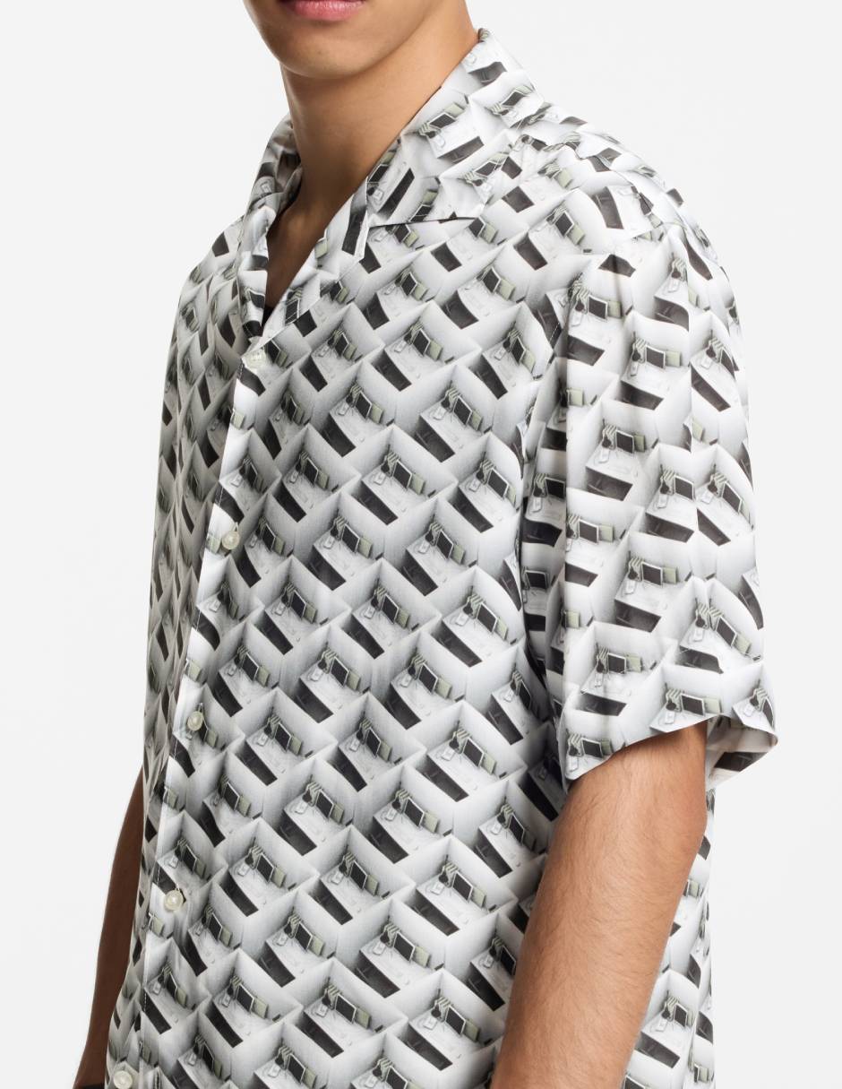 Camisa casual Hugo manga corta para hombre