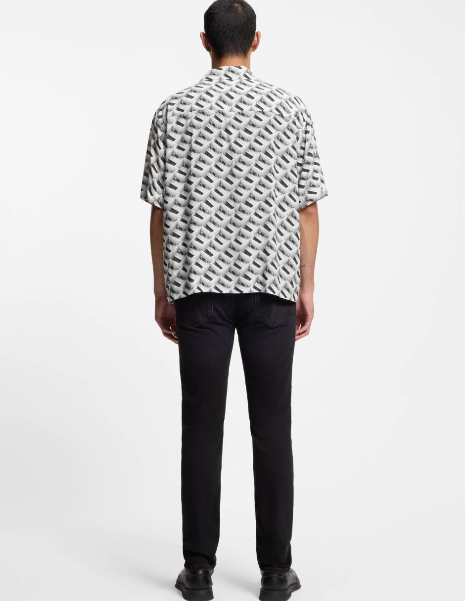 Camisa casual Hugo manga corta para hombre