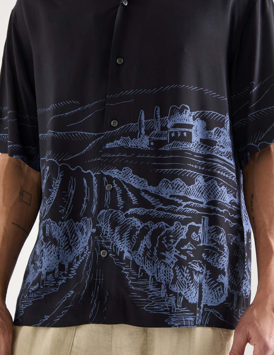Camisa casual manga corta para hombre 5