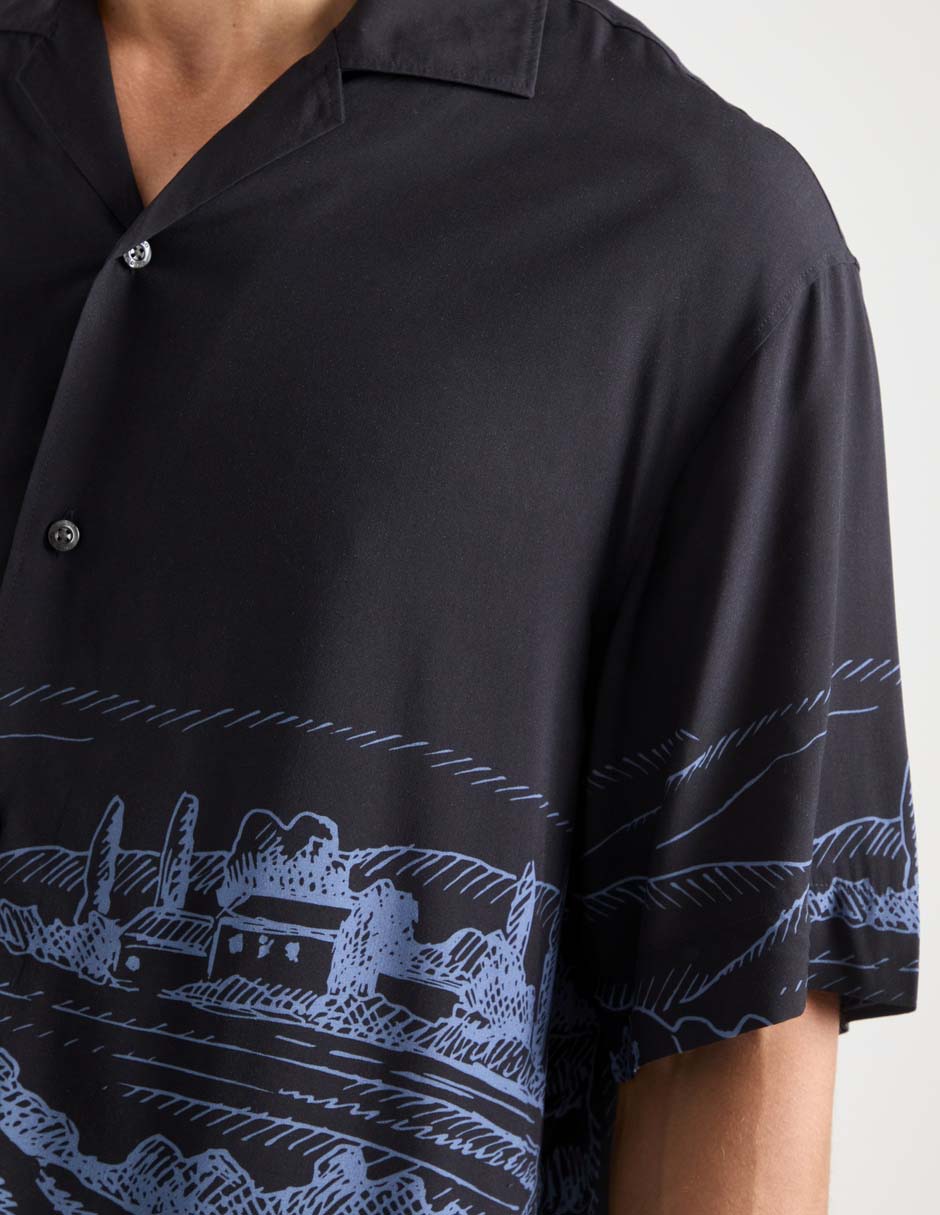 Camisa casual hugo manga corta para hombre
