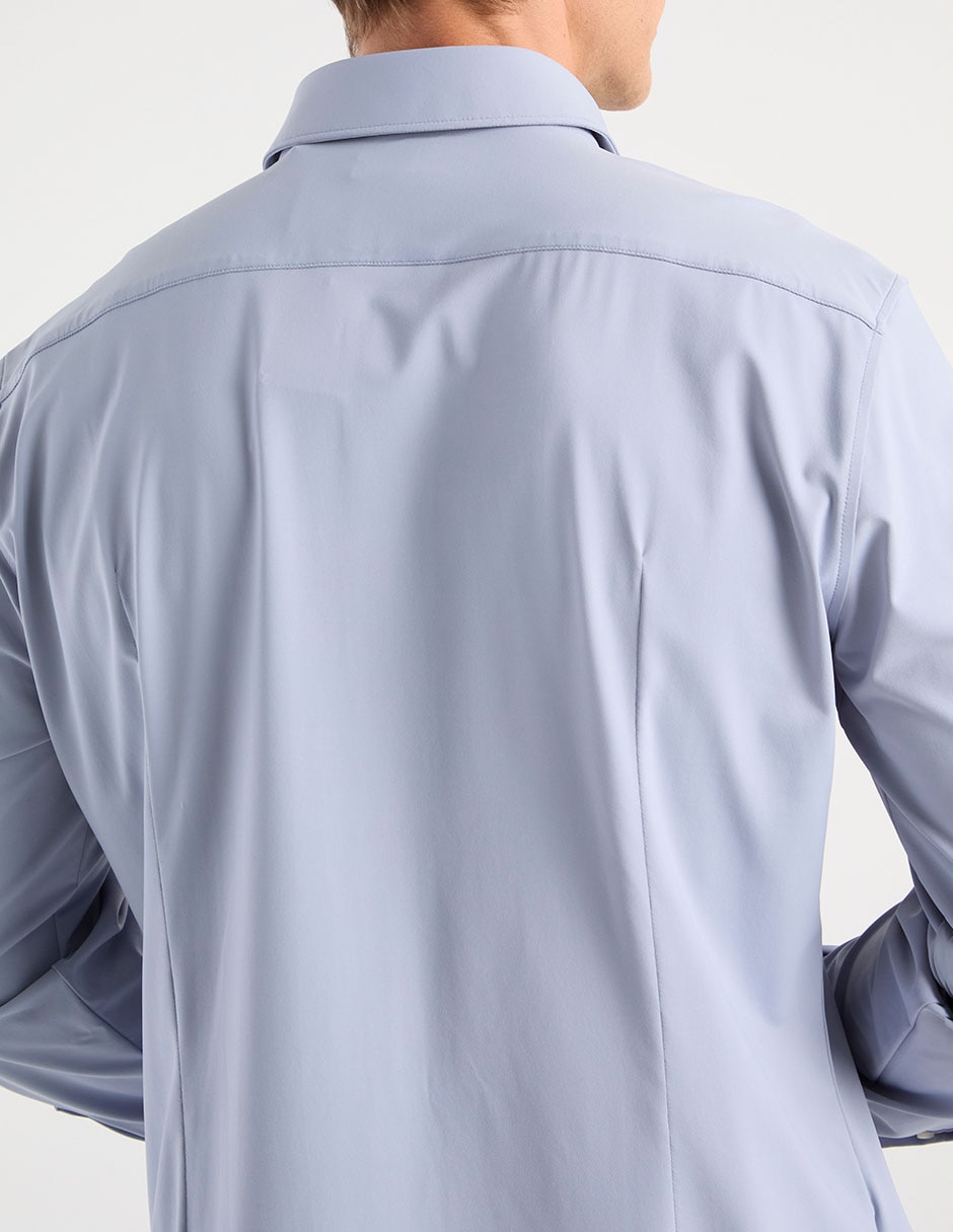 Camisa casual manga larga para hombre 5