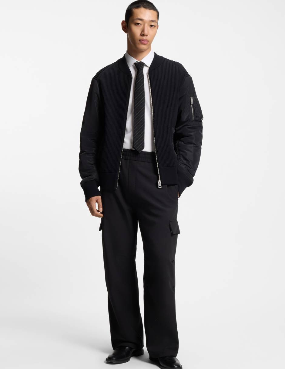 Camisa casual Hugo manga larga para hombre
