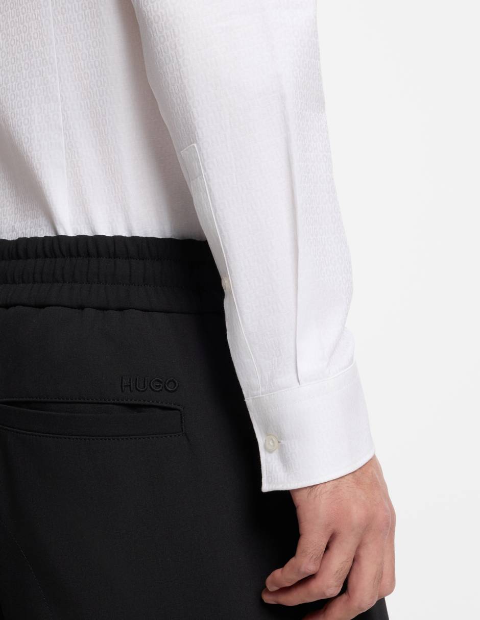 Camisa casual Hugo manga larga para hombre