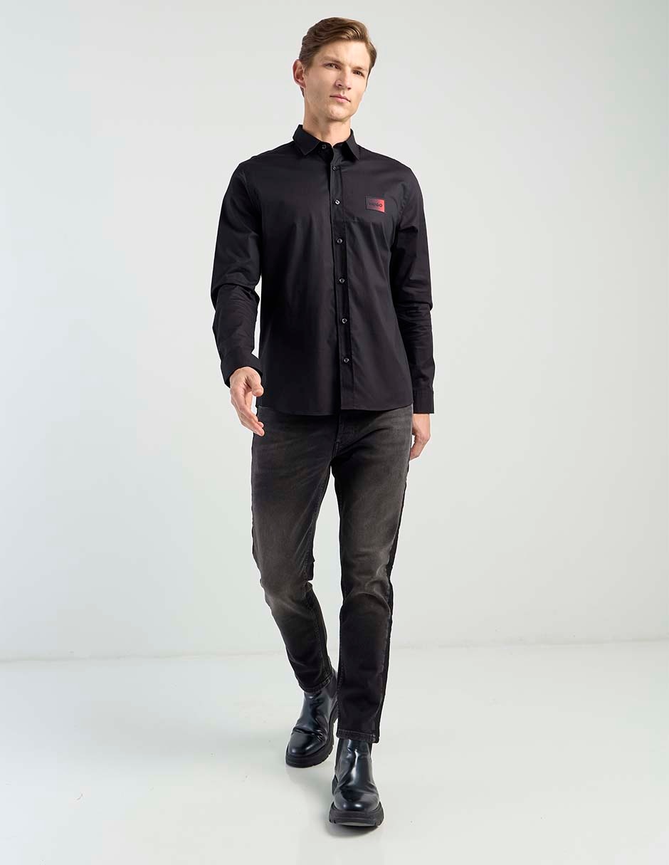 Camisa casual de algodón manga larga para hombre 2
