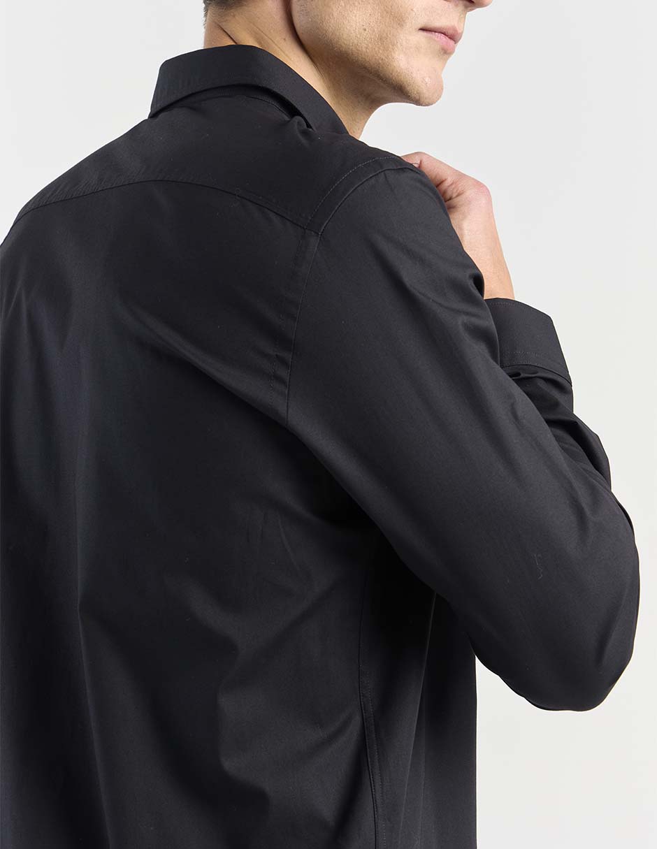 Camisa casual de algodón manga larga para hombre 5