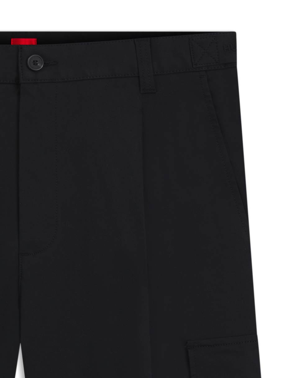 Pantalón business casual cargo recto Hugo de algodón para hombre