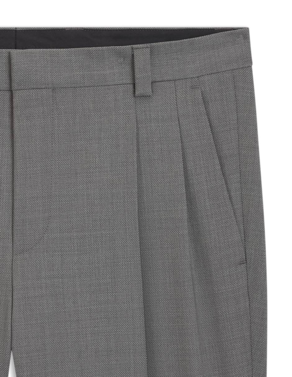 Pantalón bussines casual de vestir slim Hugo de lana para hombre