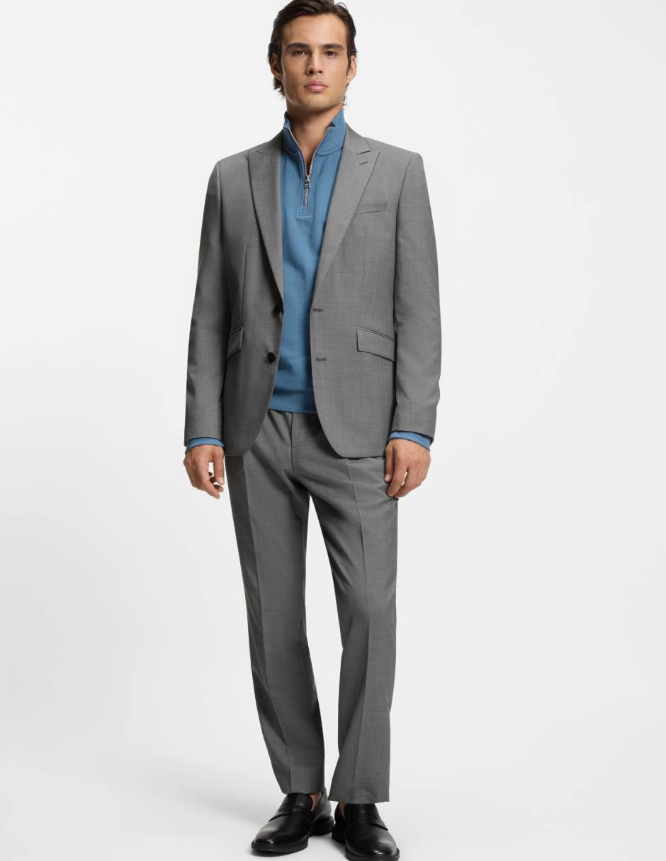 Pantalón bussines casual de vestir slim Hugo de lana para hombre